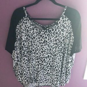 Flowy leopard print top
